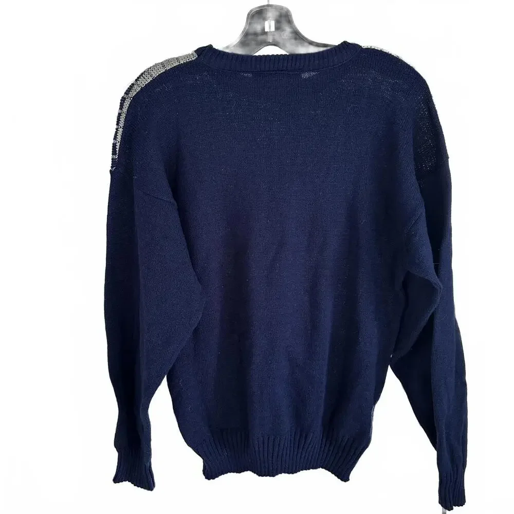 Vintage Cooper Canadian Granpa Style Wool Blend Knit Men's Sweater - G/L - Picture 3 of 7